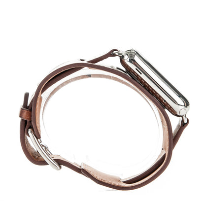 Hermes Barenia 42mm Apple Watch Cuff Fauve 5 of 11