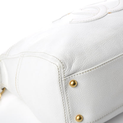 Chanel Calfskin CC Shoulder Bag White 12 of 18