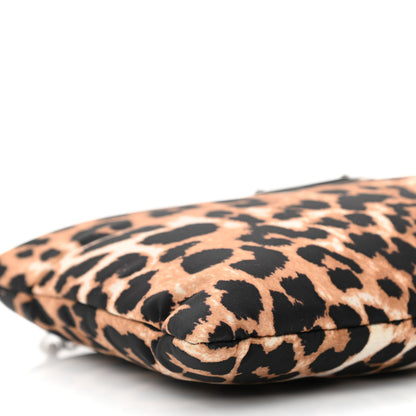 Prada Tessuto Soft Nylon Leopard Print Crossbody Avorio 5 of 11