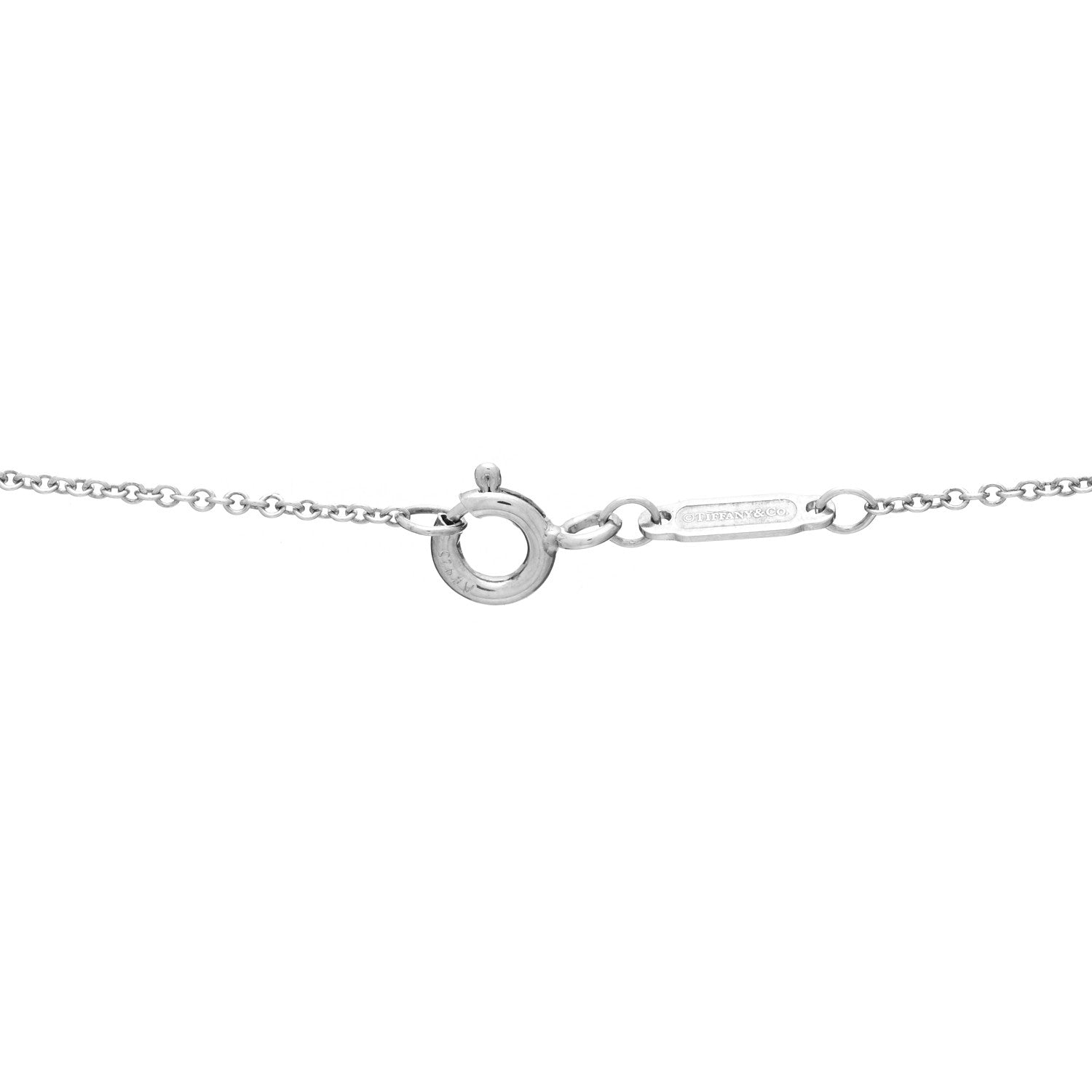 Tiffany Sterling Silver Enamel Small Return to Tiffany Heart Pendant Necklace Blue 4 of 6