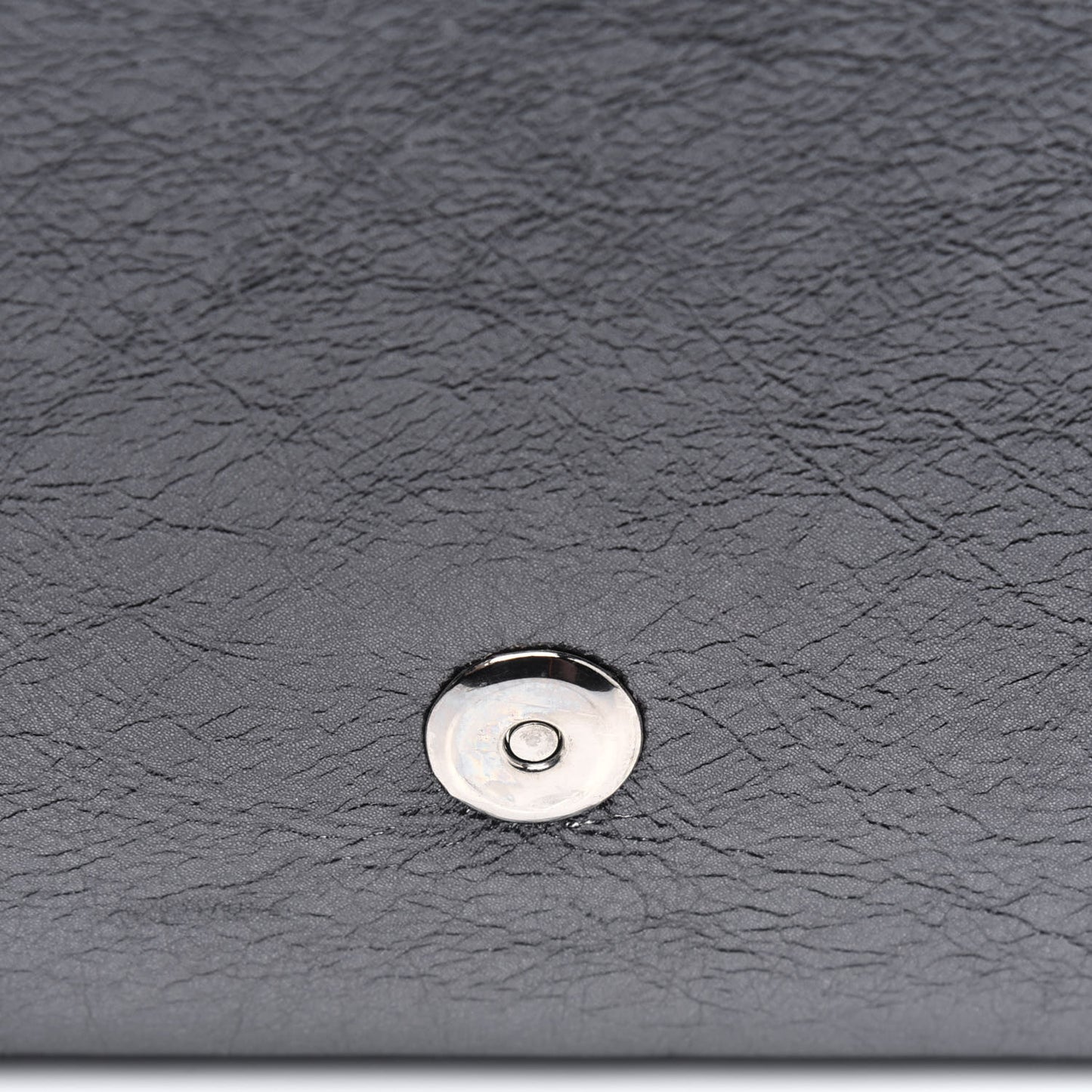 Metallic Calfskin Monogram Large Belle De Jour Clutch Dark Silver