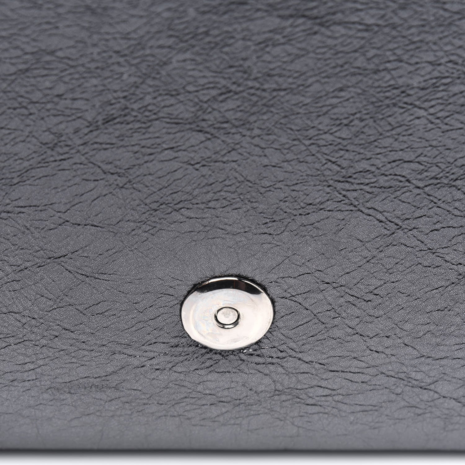 Saint Laurent Metallic Calfskin Monogram Large Belle De Jour Clutch Dark Silver 9 of 22
