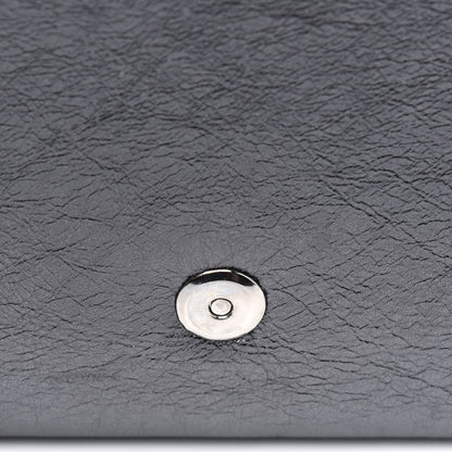 Saint Laurent Metallic Calfskin Monogram Large Belle De Jour Clutch Dark Silver 9 of 22