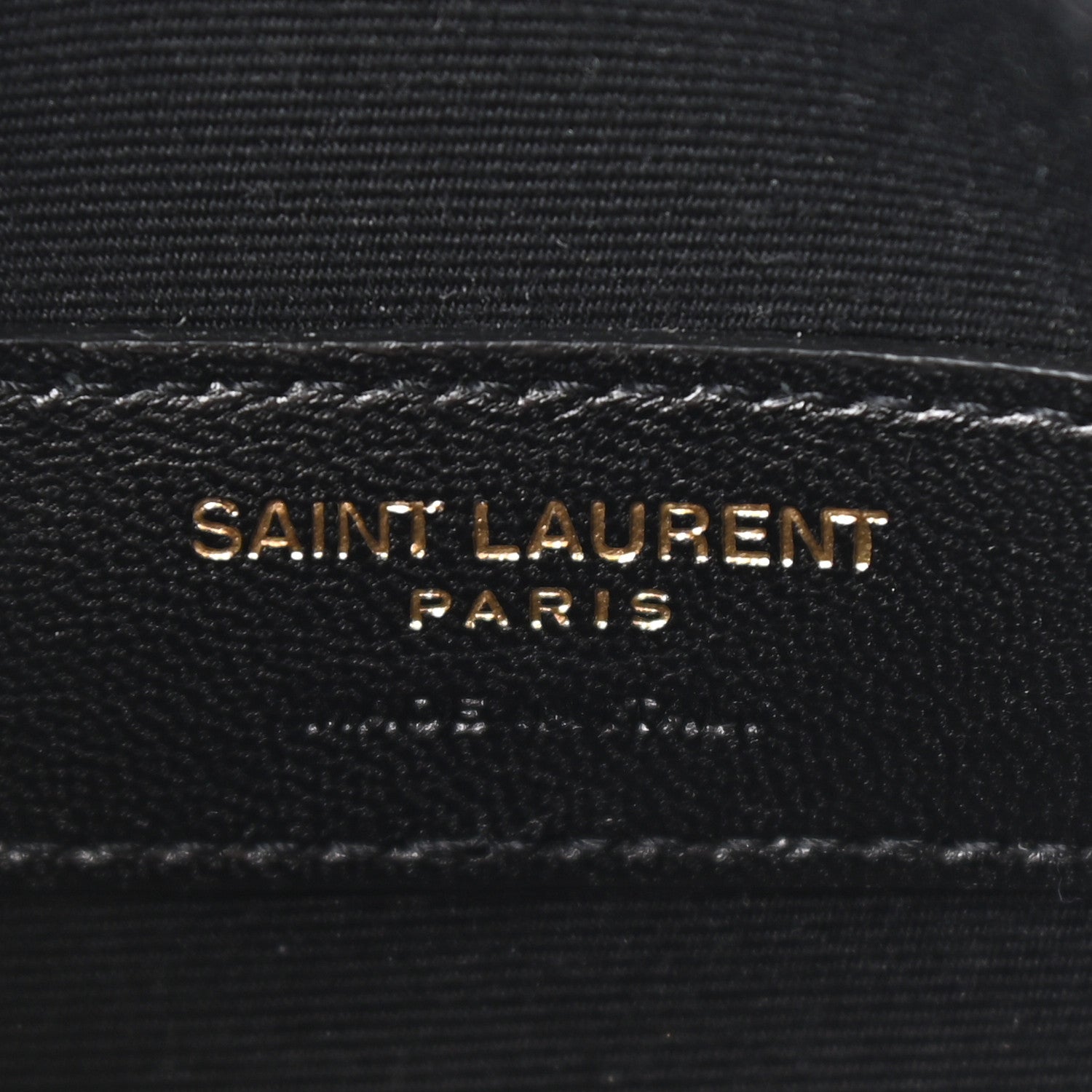 Saint Laurent Iridescent Grain De Poudre Matelasse Chevron Monogram Bill Pouch Gold 6 of 7