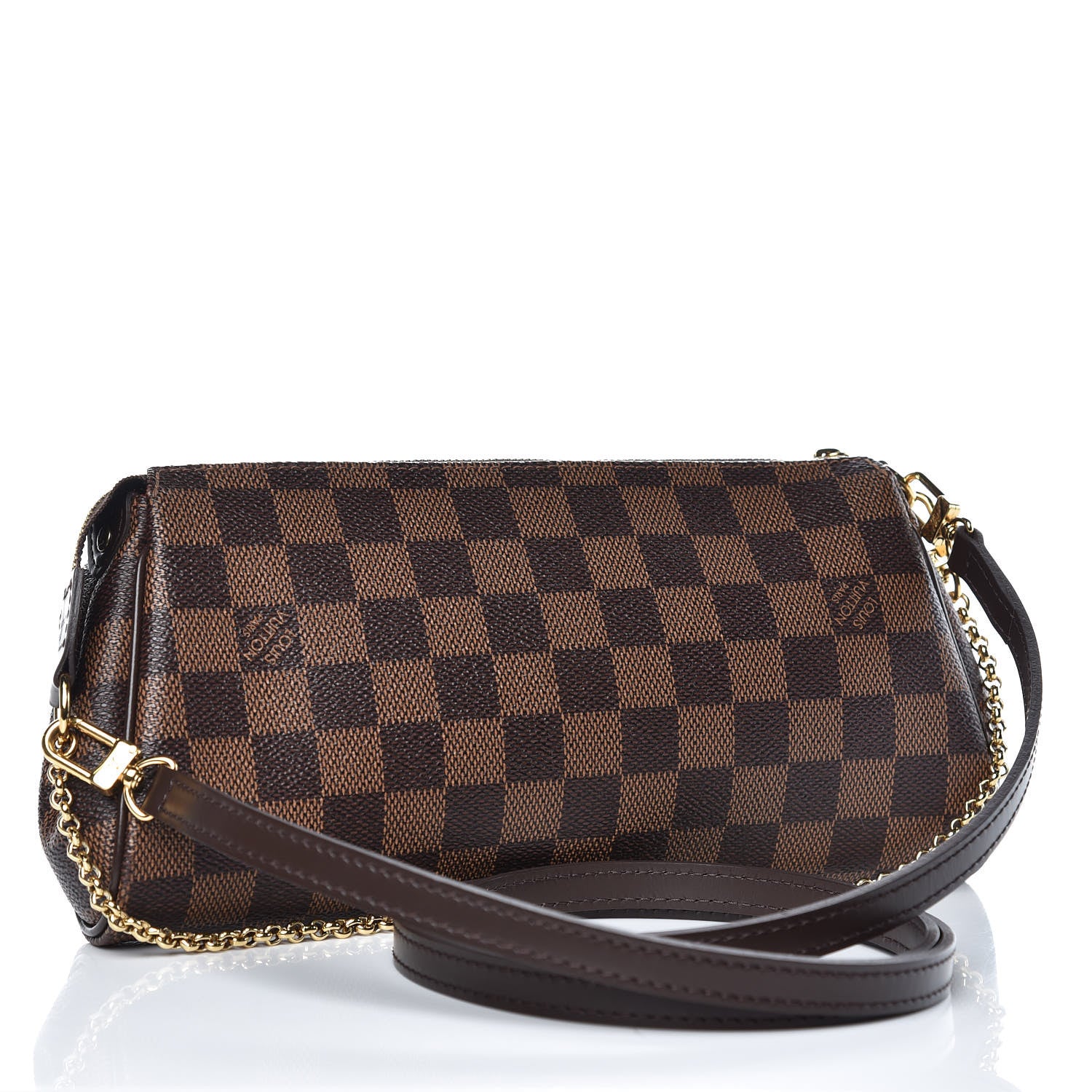 Louis Vuitton Damier Ebene Eva Clutch 3 of 7