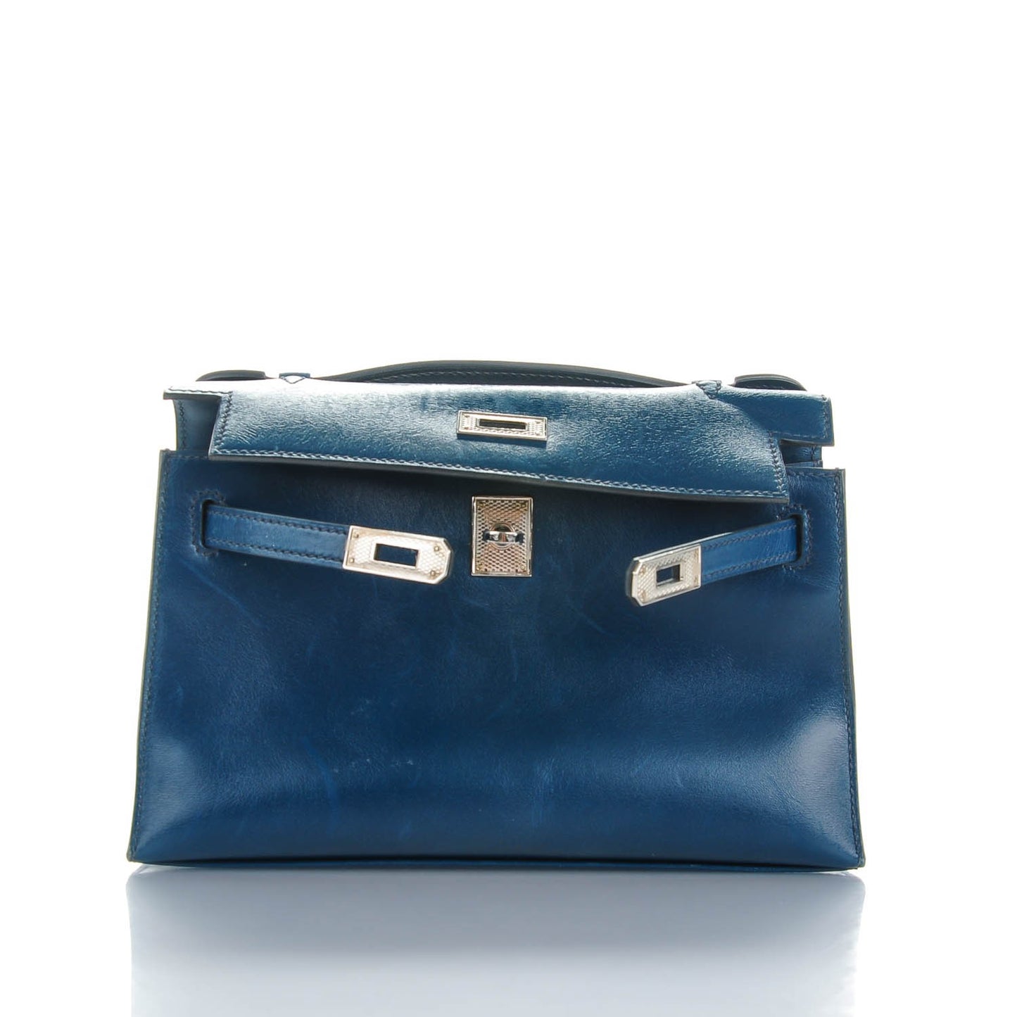 Box Kelly Pochette Bleu De Prusse