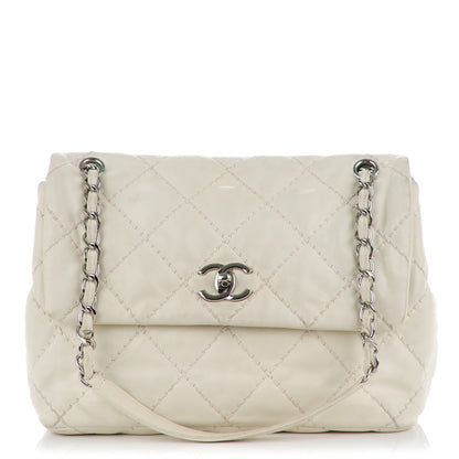 Chanel Calfskin Love Me Tender Flap Dark White 1 of 10