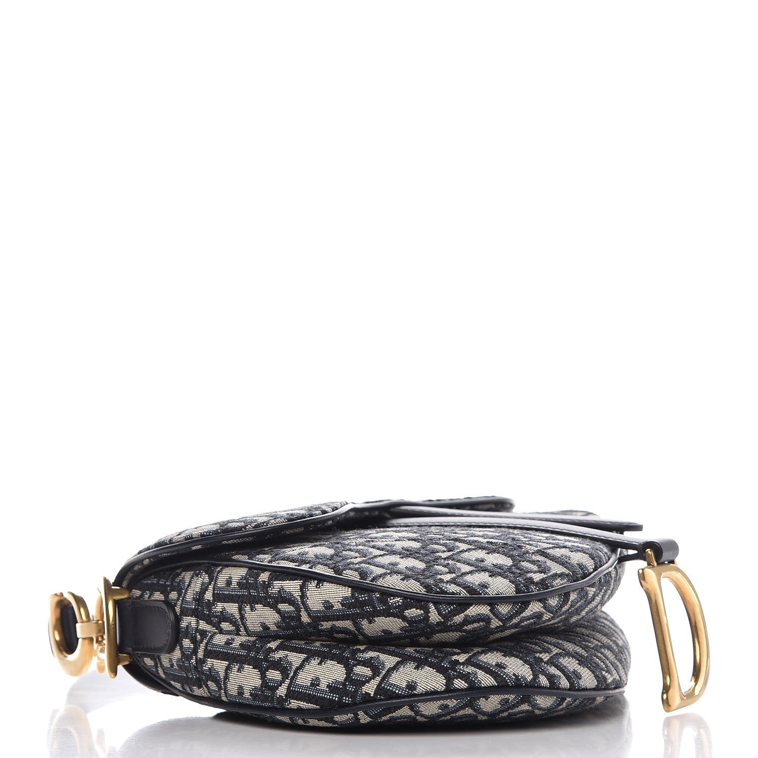 Christian Dior Oblique Saddle Bag Blue 4 of 7