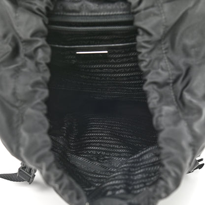 Prada Tessuto Nylon Impunturato Double Buckle Backpack Ardesia Black 5 of 9