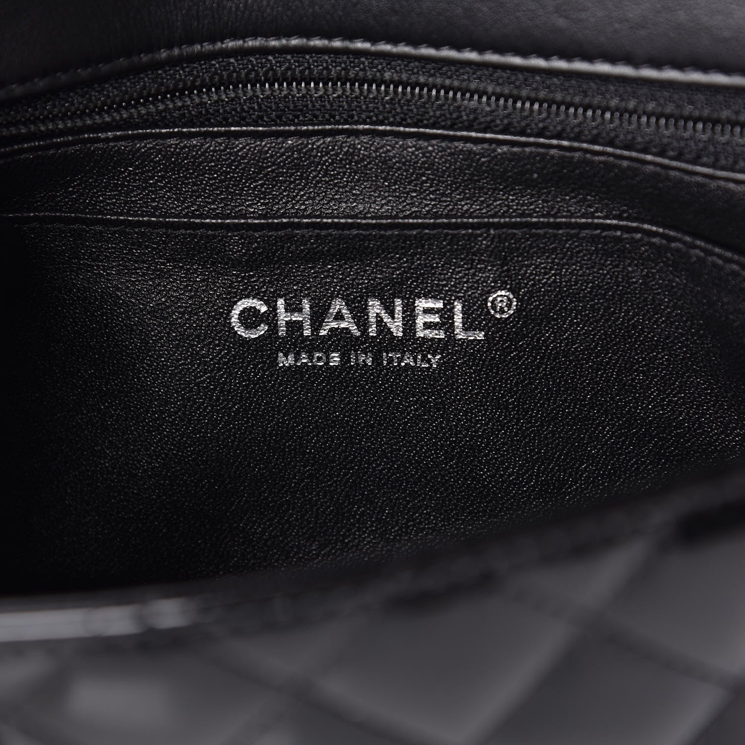 Chanel Patent Calfskin Quilted Mini Rectangular Flap Black 6 of 10