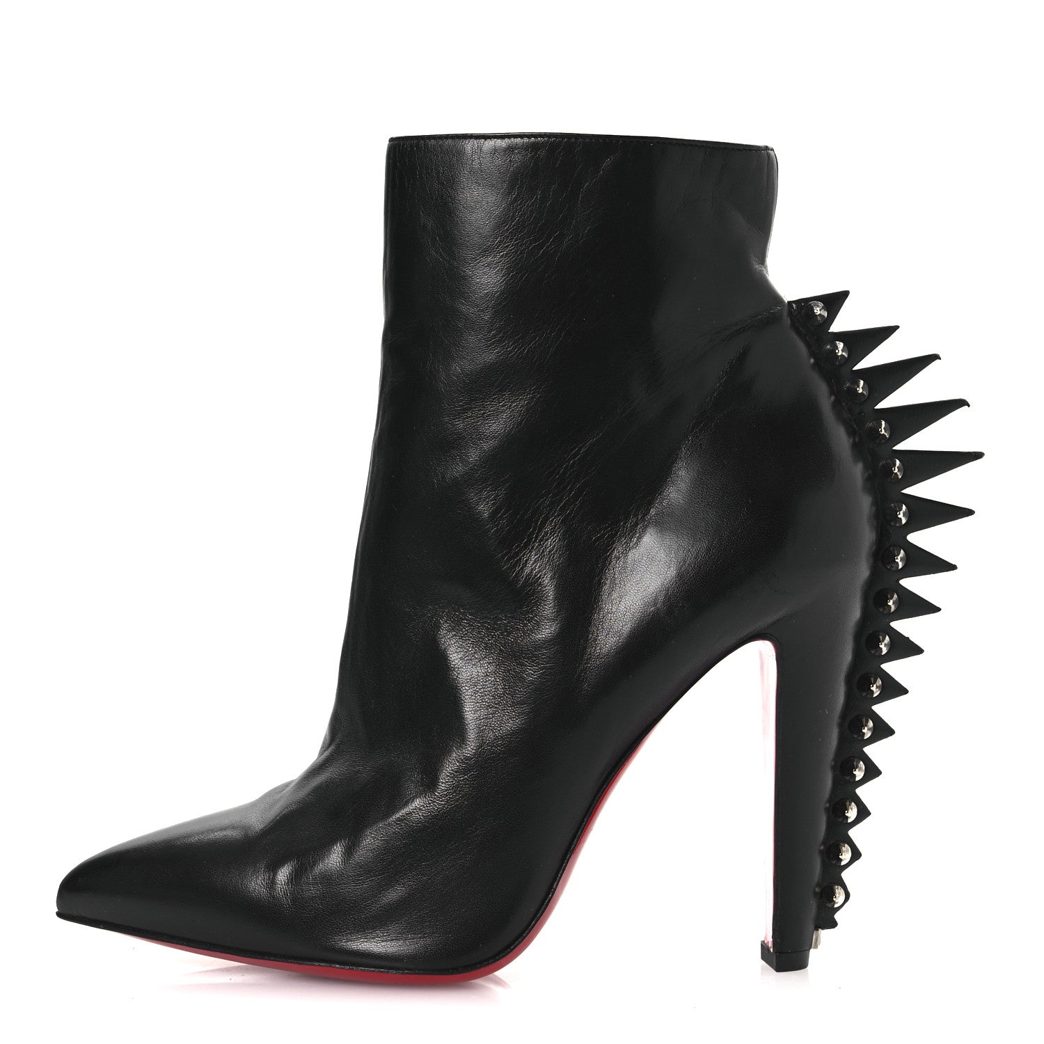 Christian Louboutin Nappa Electroboot 100 Ankle Boots 41 Black Silver 1 of 14