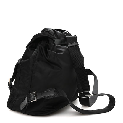 Prada Tessuto Nylon Saffiano Medium Backpack Black 2 of 10