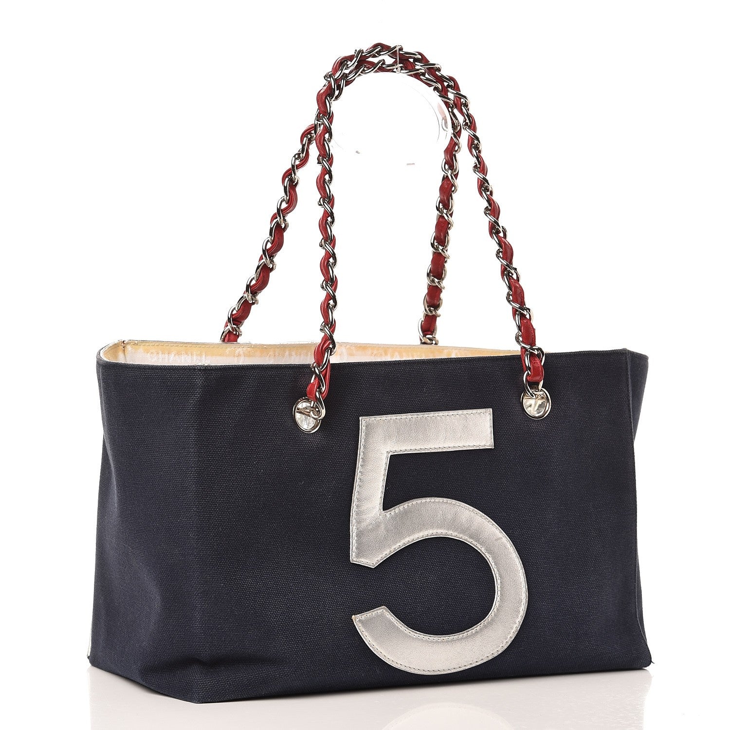 Chanel Canvas Foil Quilted N°5 Shopping Tote 3 of 12