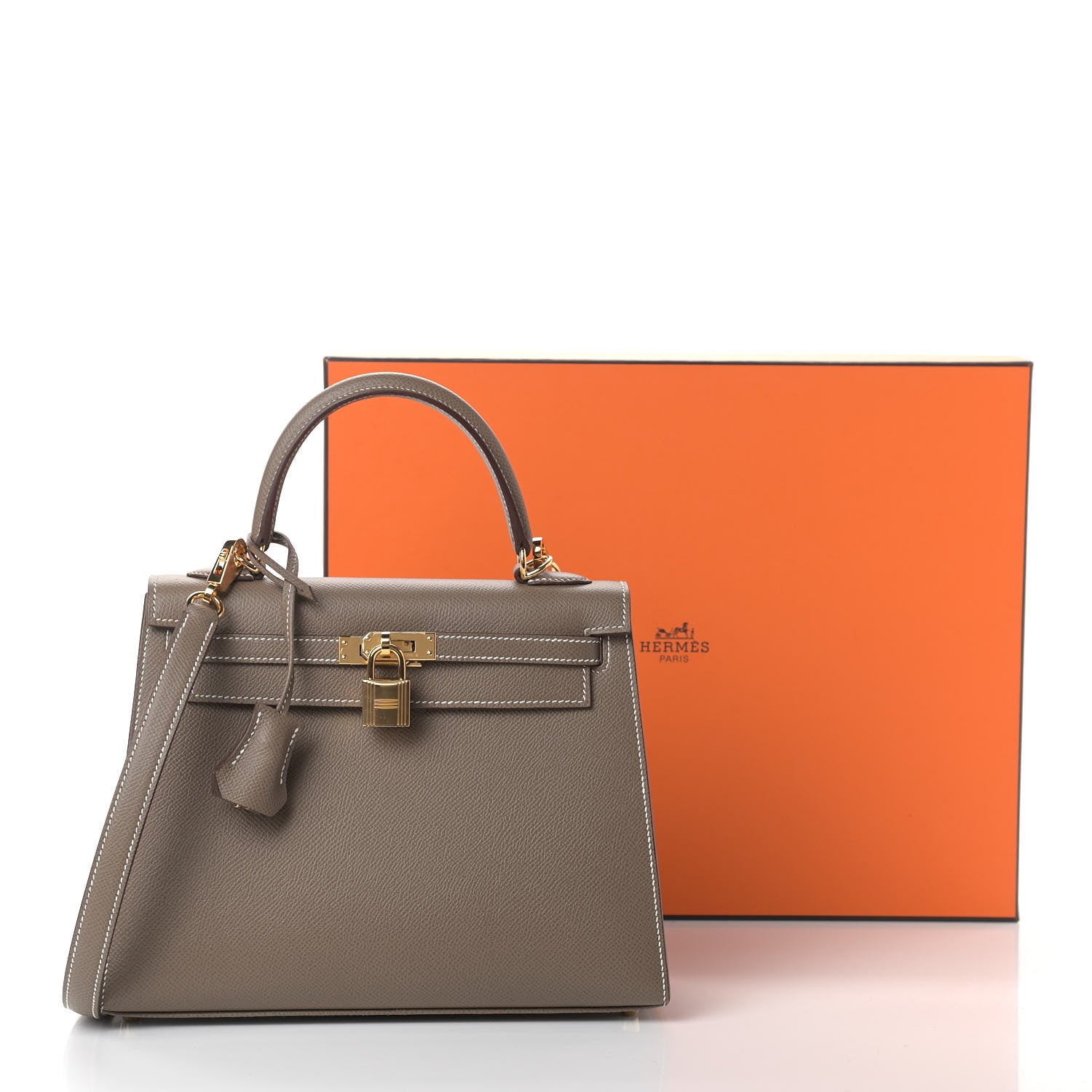 Hermes Epsom Kelly Sellier 25 Etoupe 11 of 11