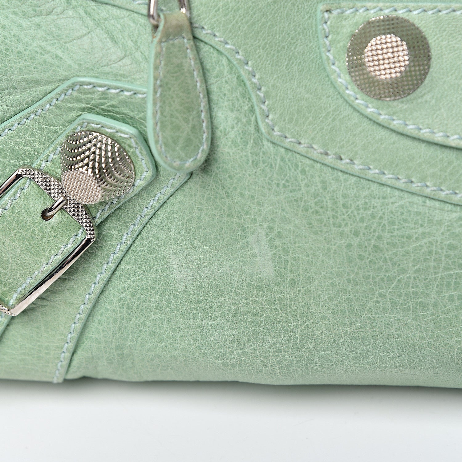 Balenciaga Agneau Giant 21 Silver Hardware City Vert D'eau 13 of 14