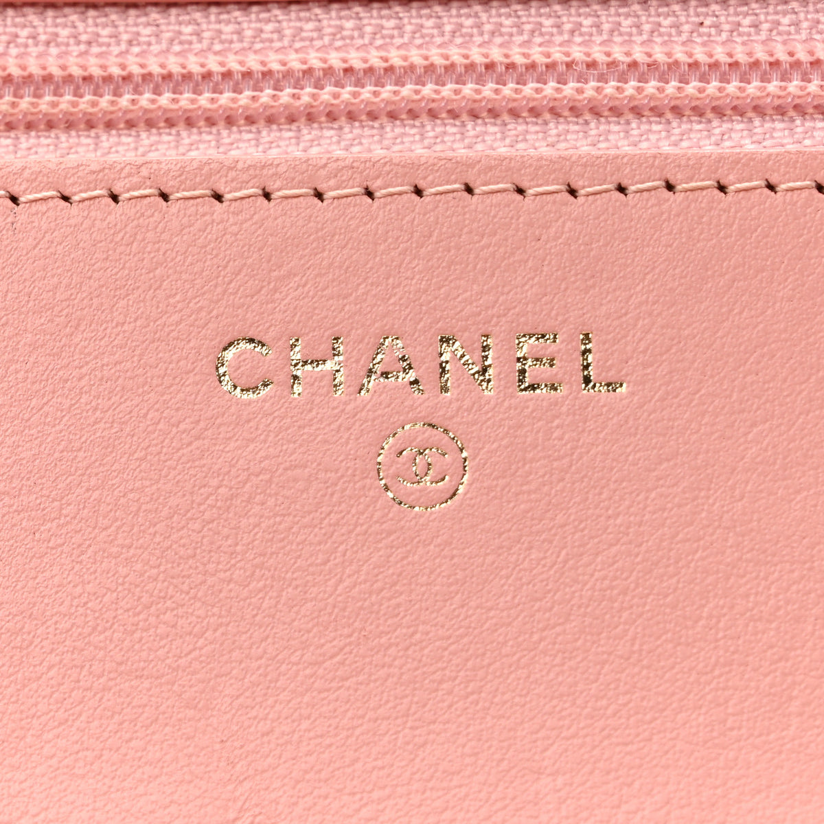 Caviar Quilted Boy Wallet On Chain WOC Pink