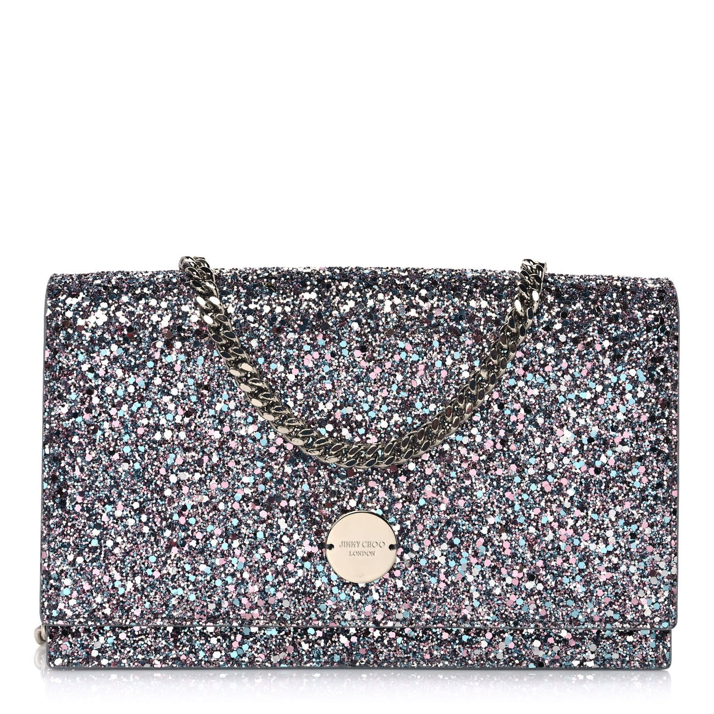 Glitter Florence Wallet on Chain Bubblegum Mix