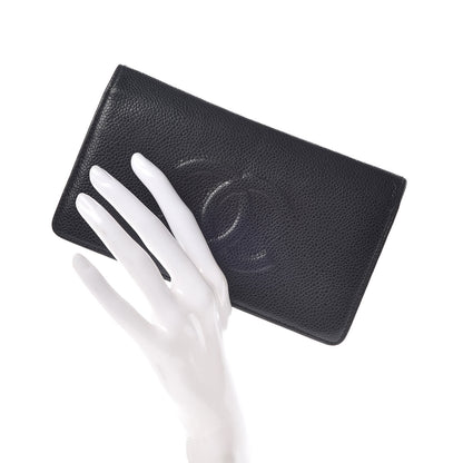 Chanel Caviar Timeless CC Yen Wallet Black 2 of 10