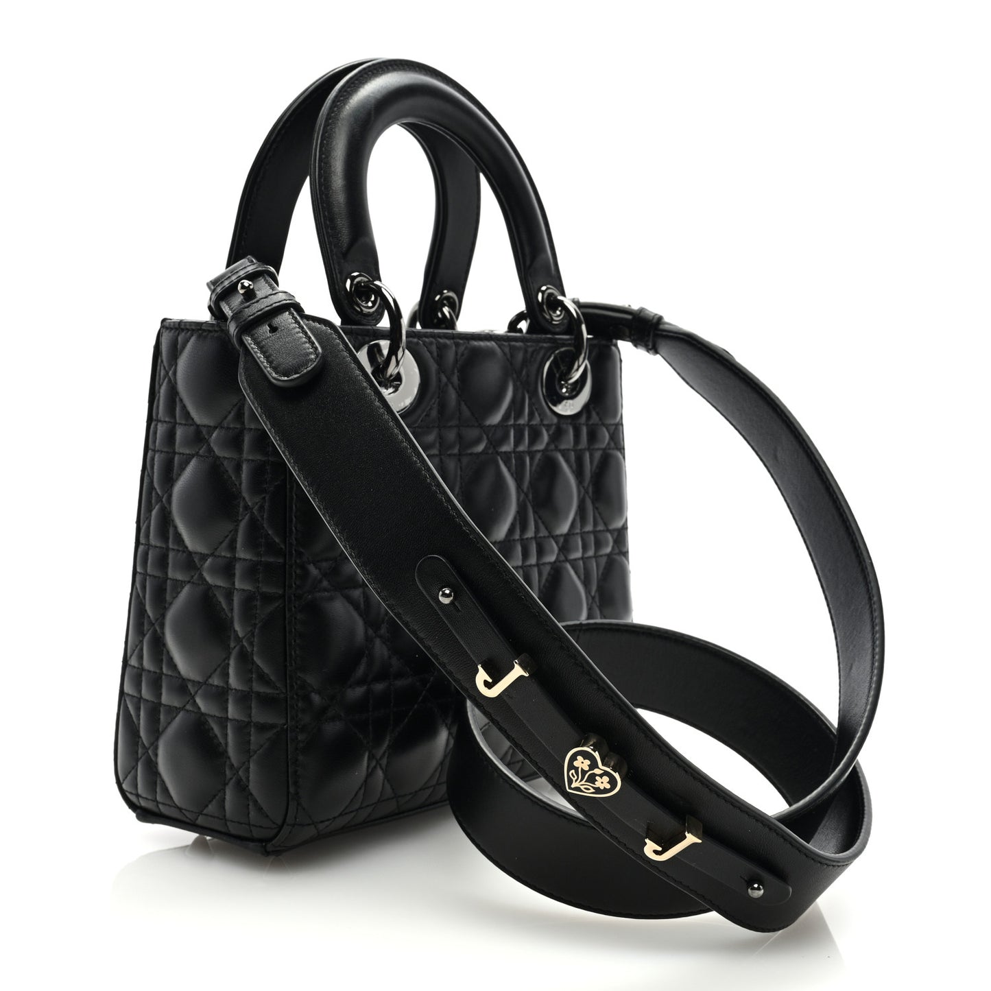 Lambskin Cannage Small My ABCDior Lady Dior Black