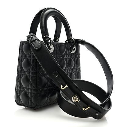 Christian Dior Lambskin Cannage Small My ABCDior Lady Dior Black 3 of 8