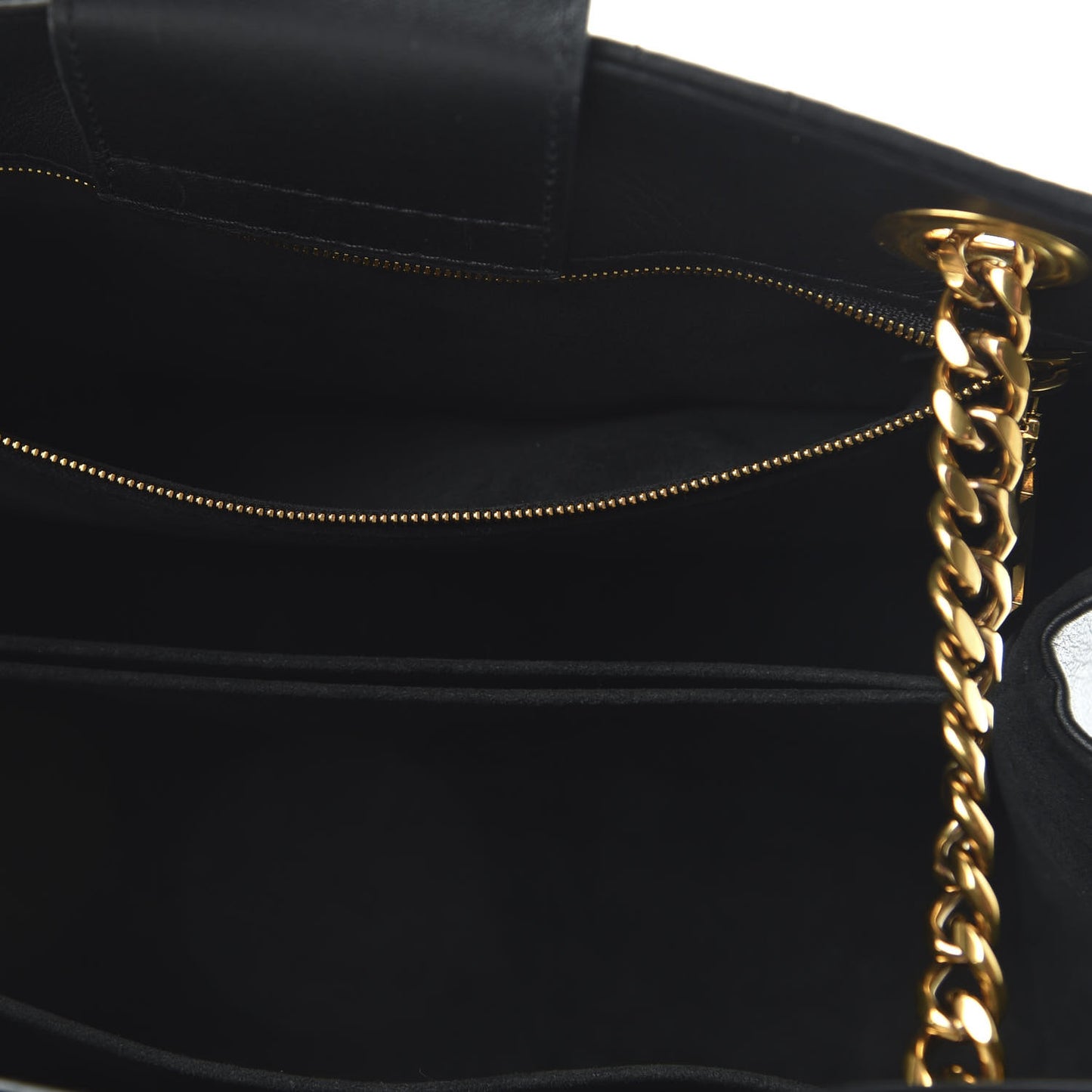 Calfskin New Wave Chain Tote Black