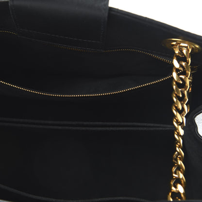 Louis Vuitton Calfskin New Wave Chain Tote Black 5 of 12