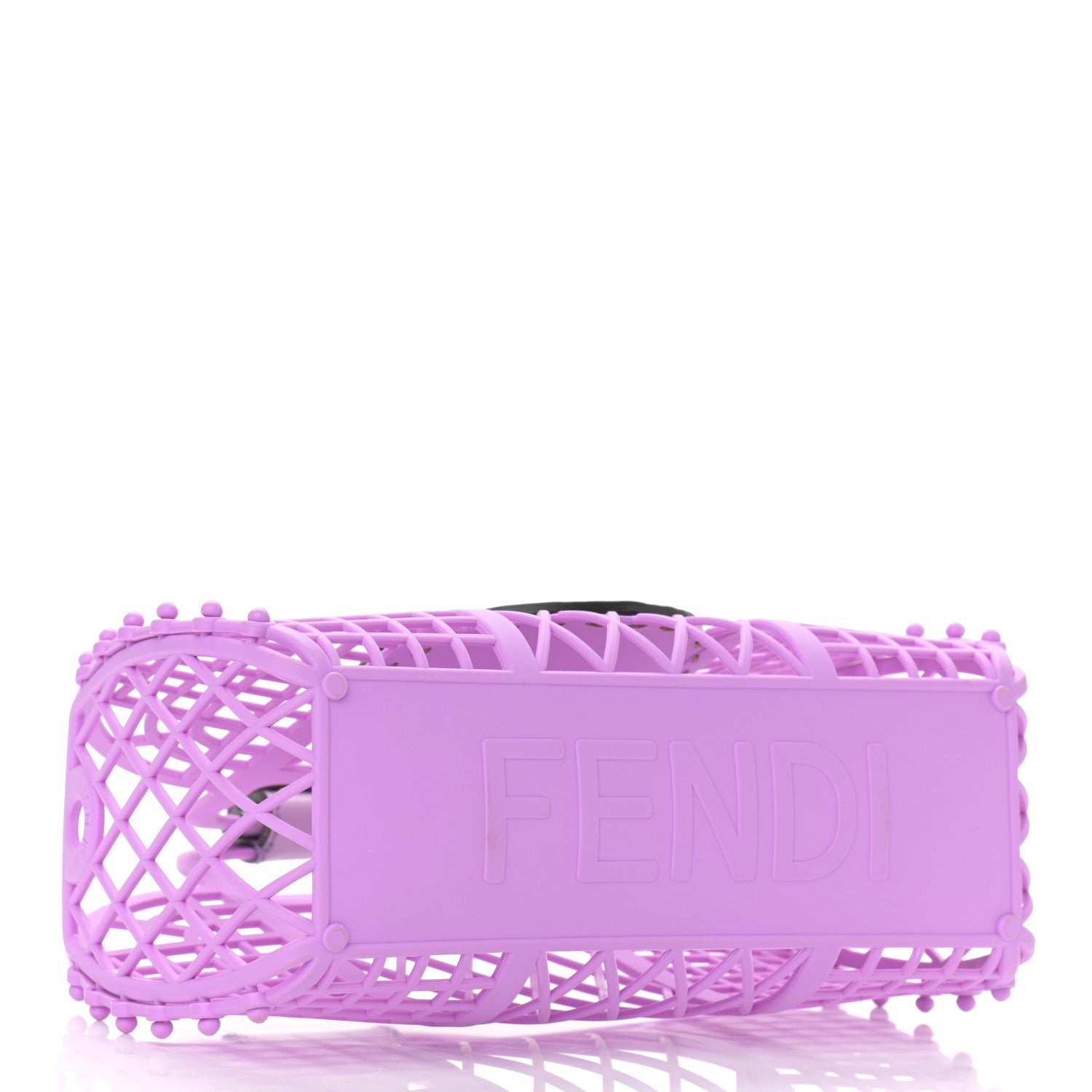 Fendi Recycled Plastic Vitello Liberty Matte Small Fendi Basket Violetta 4 of 11