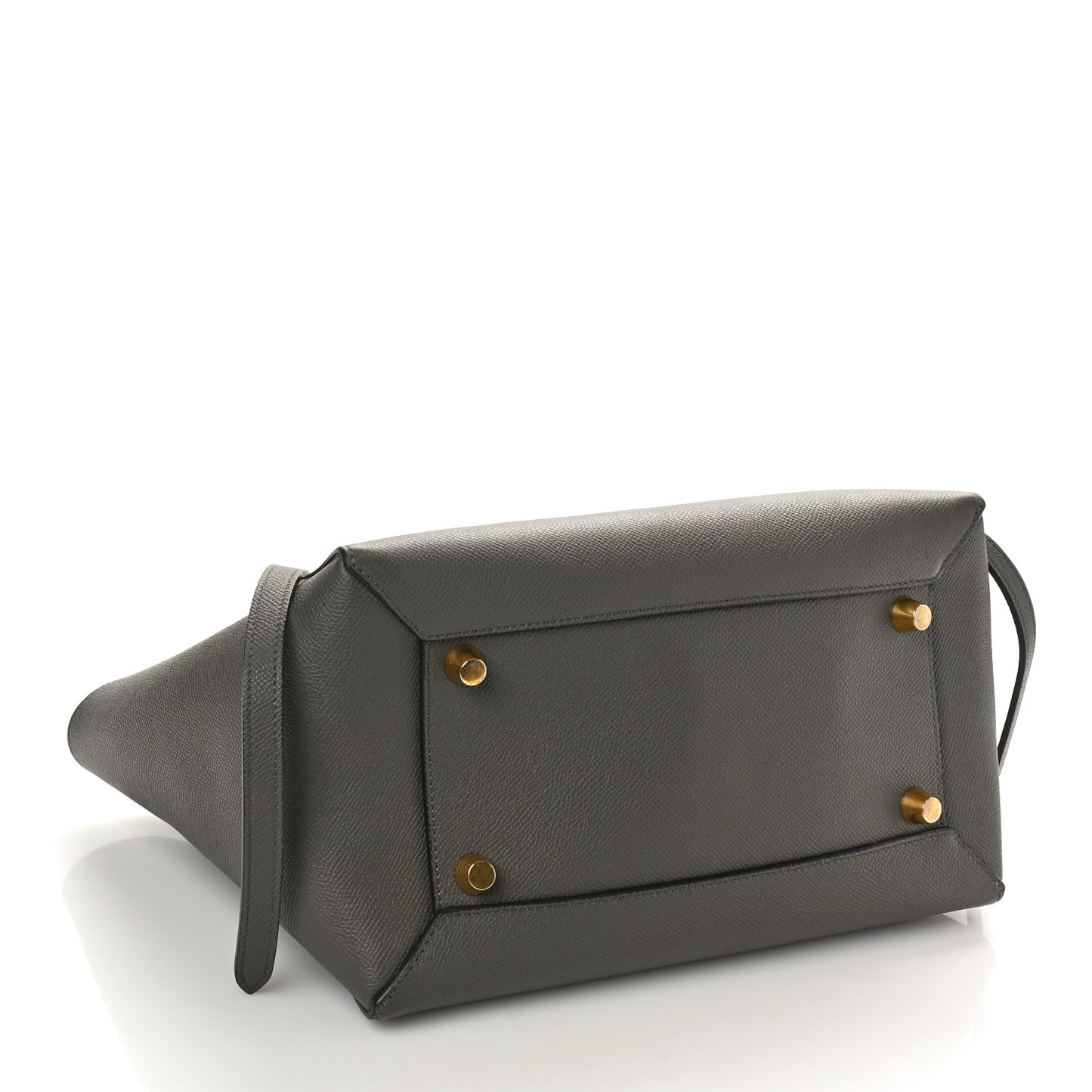 Grained Calfskin Mini Belt Bag Grey