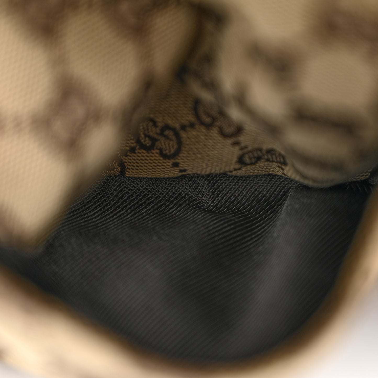 GG Monogram Double Pocket Belt Bag Dark Brown