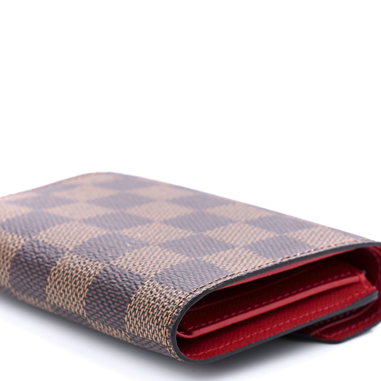 Louis Vuitton Damier Ebene Victorine Wallet Red 9 of 9