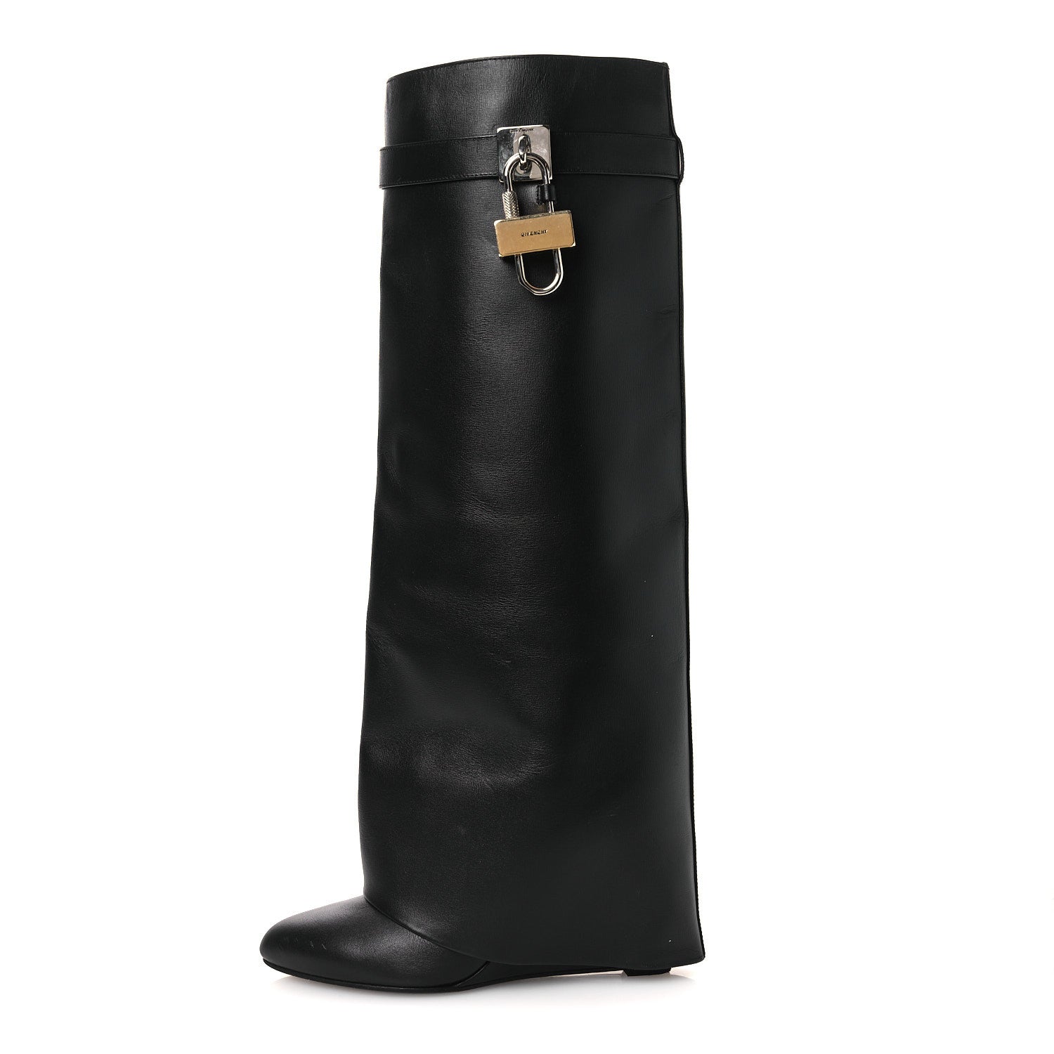 Givenchy Calfskin Shark Lock Pant Boots 37 Black 1 of 15