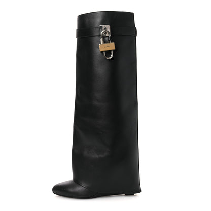 Givenchy Calfskin Shark Lock Pant Boots 37 Black 1 of 15