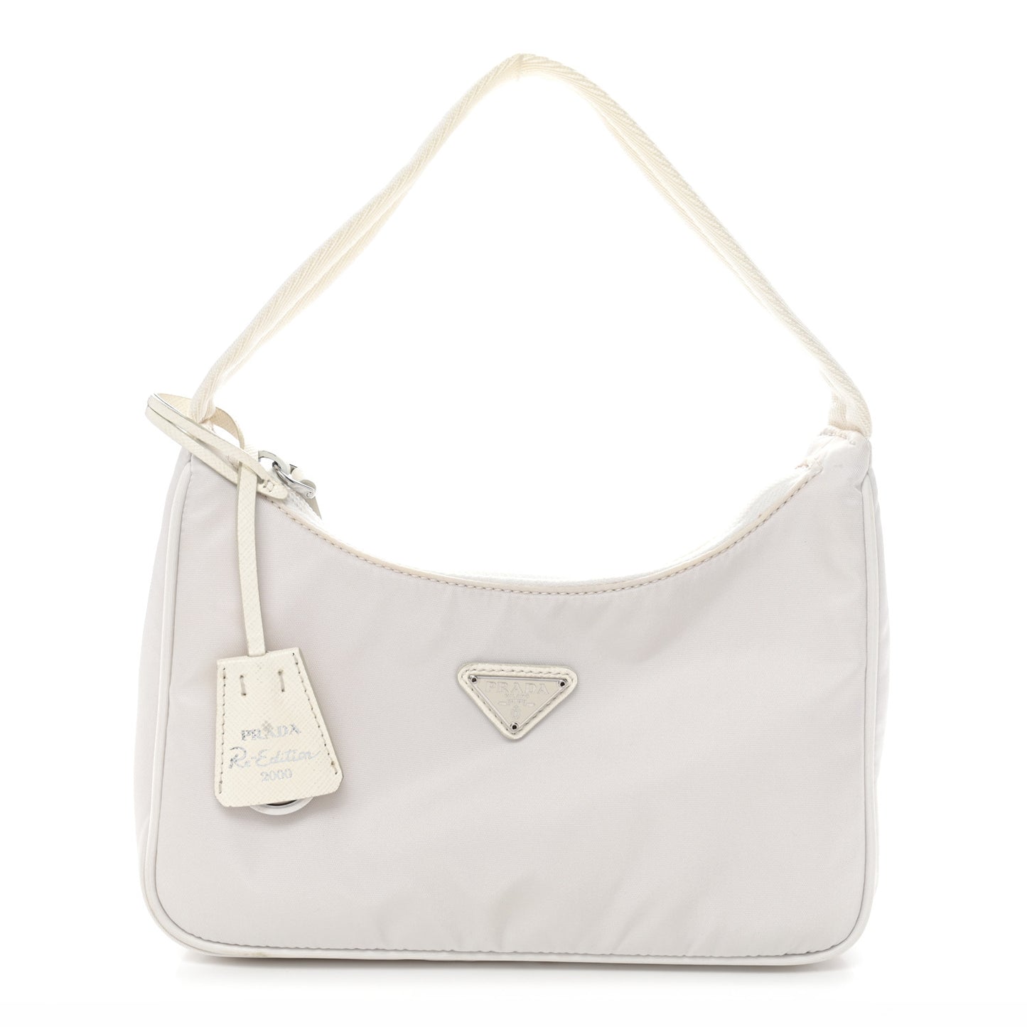 Tessuto Nylon Mini Re-Edition 2000 Bag White