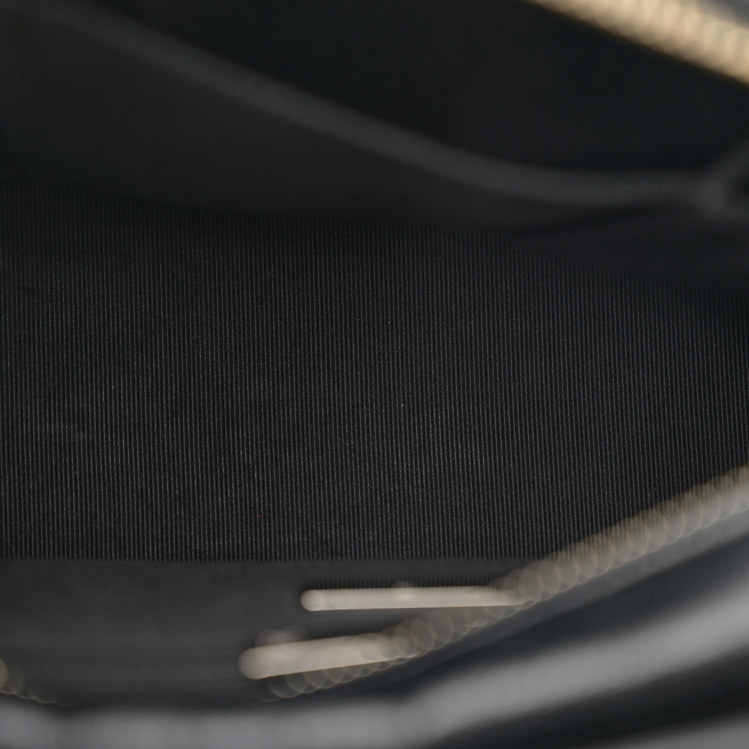 Chanel Calfskin Wool Felt Embossed Small Gabrielle Logo Hobo Black 5 of 14