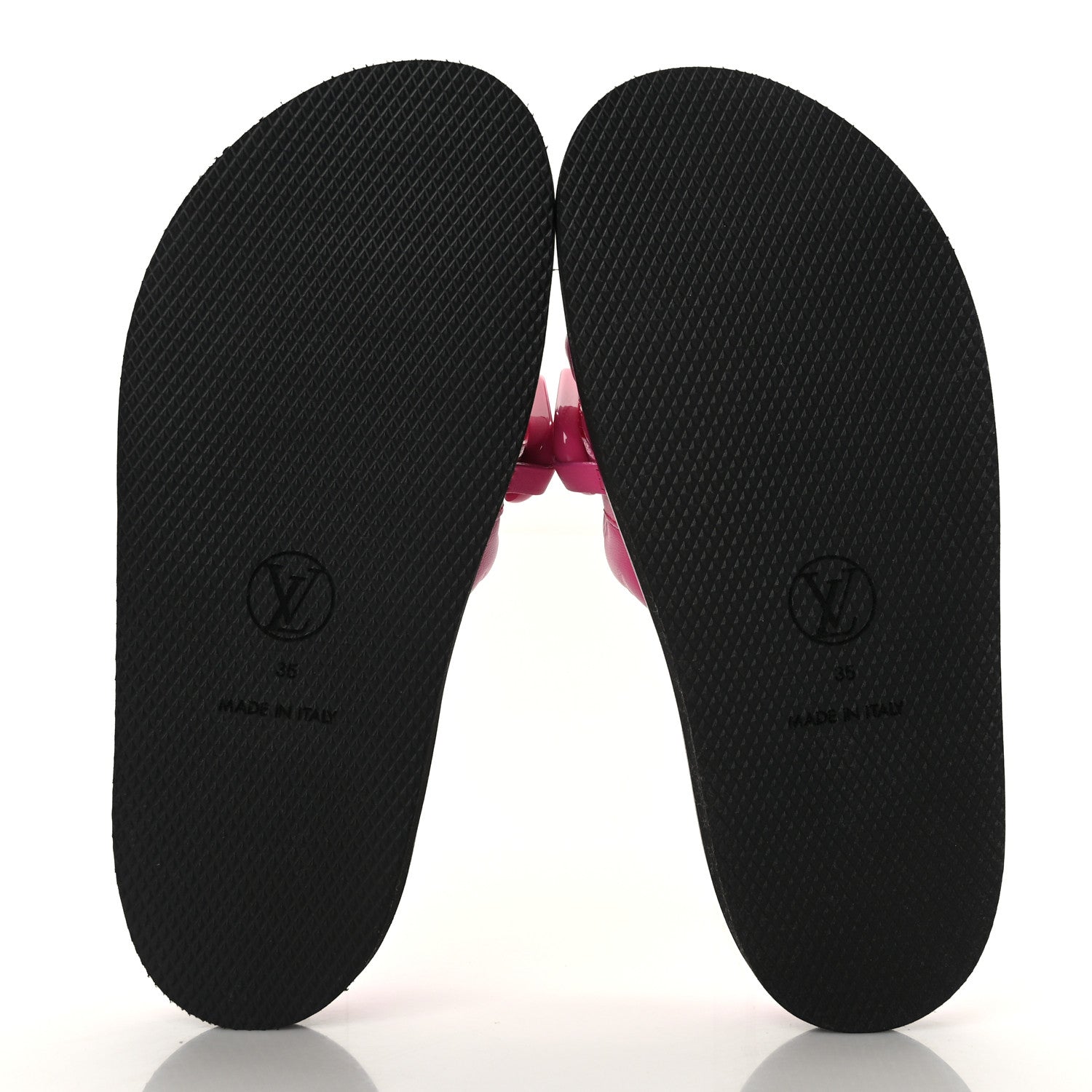 Louis Vuitton Calfskin Embossed Monogram Sunset Flat Comfort Mule 35 Rose Pop 5 of 8