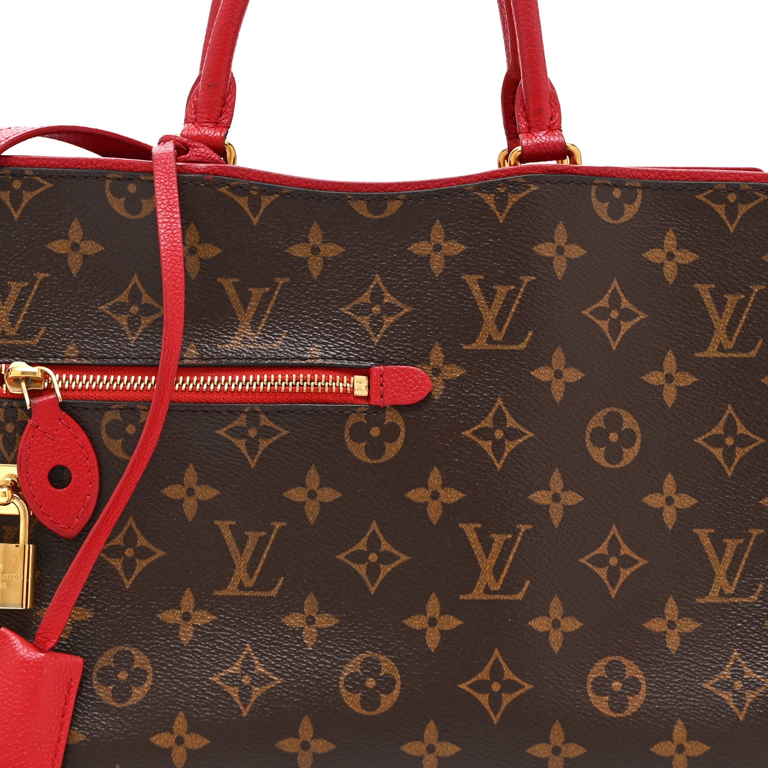 Louis Vuitton Monogram Popincourt PM Red 8 of 10