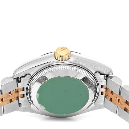 Rolex Stainless Steel 18K Yellow Gold Diamond 26mm Oyster Perpetual Datejust Watch Champagne 69173 4 of 4