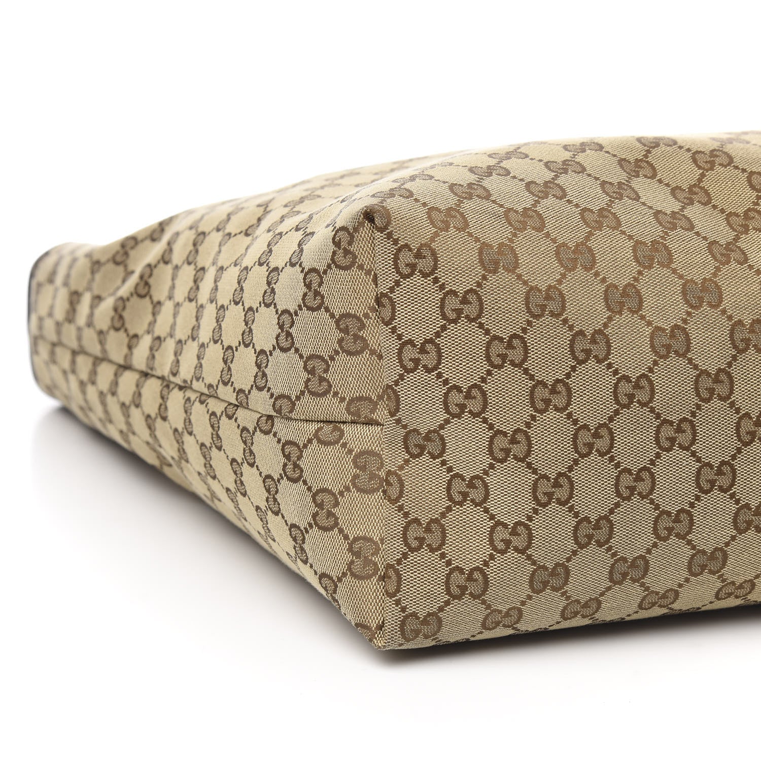 Gucci GG Monogram Medium Web Handle Vertical Tote Brown 7 of 9