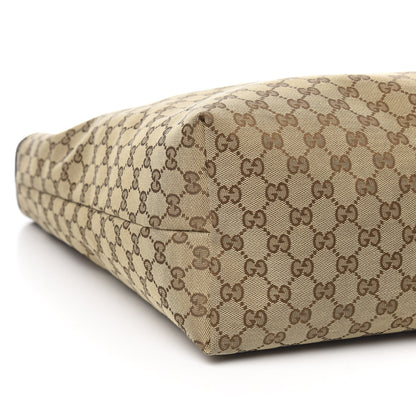 Gucci GG Monogram Medium Web Handle Vertical Tote Brown 7 of 9