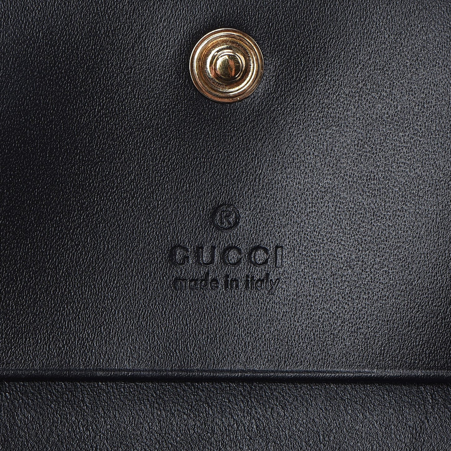 Guccissima Card Case Wallet Black