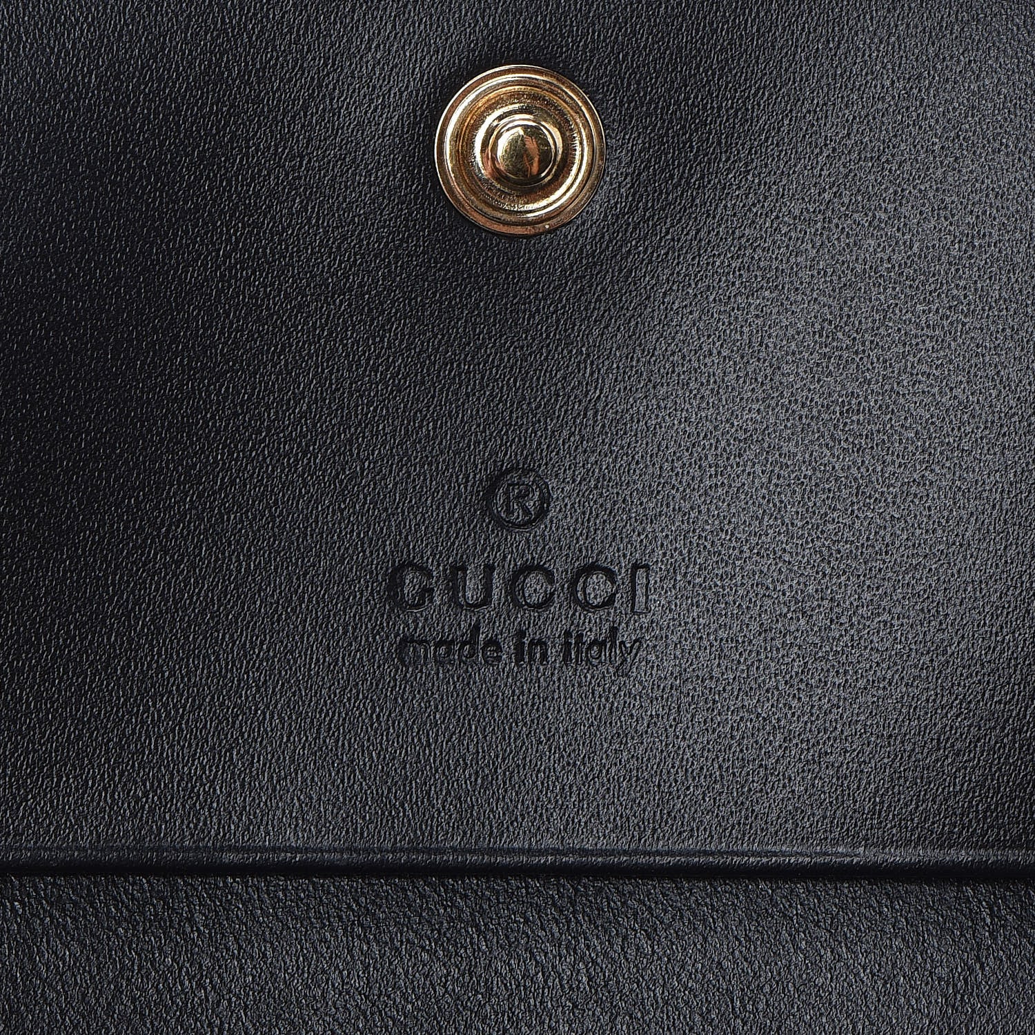 Gucci Guccissima Card Case Wallet Black 6 of 8