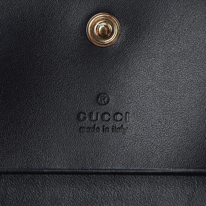 Gucci Guccissima Card Case Wallet Black 6 of 8