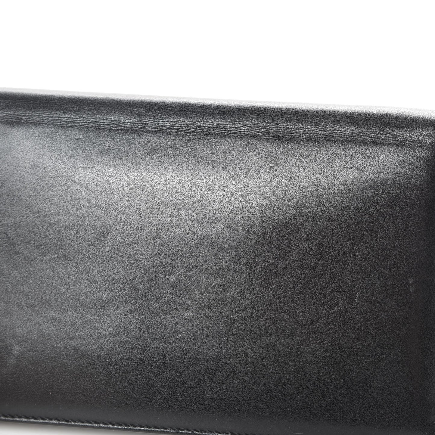 Lambskin Studded CC Wallet On Chain WOC Black