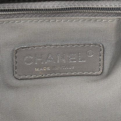 Chanel Nylon Quilted Tweed Stitch Bubble Accordion Flap Black 6 of 12