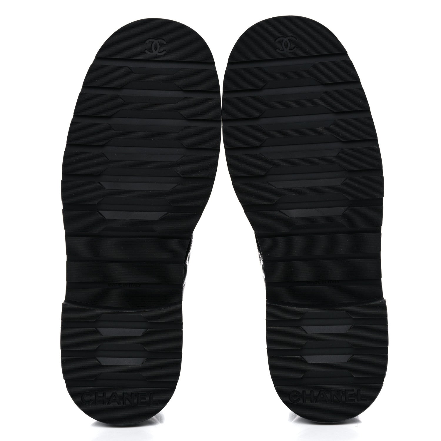 Chanel Shiny Calfskin Quilted Lace Up Combat Boots 37 Black 5 of 13