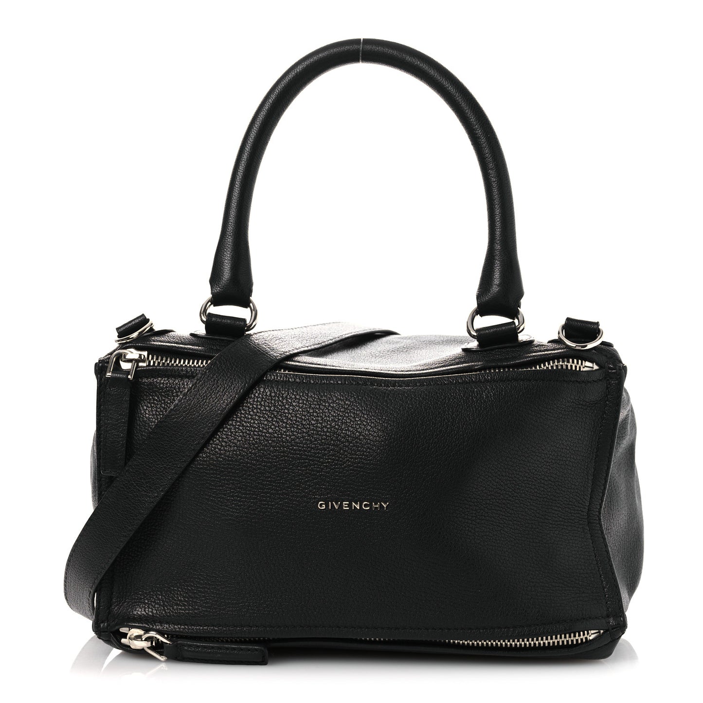 Sugar Goatskin Small Pandora Black