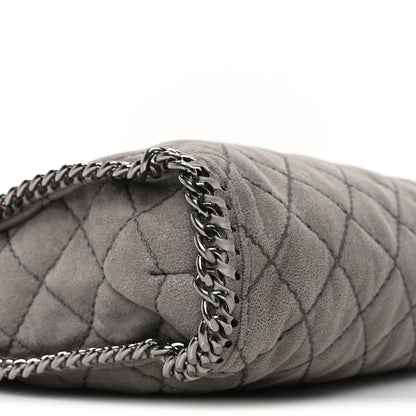 Stella McCartney Shaggy Deer Quilted Small Falabella Tote  Light Grey 8 of 9