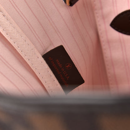 Louis Vuitton Damier Ebene Neo Neverfull MM Rose Ballerine 8 of 16