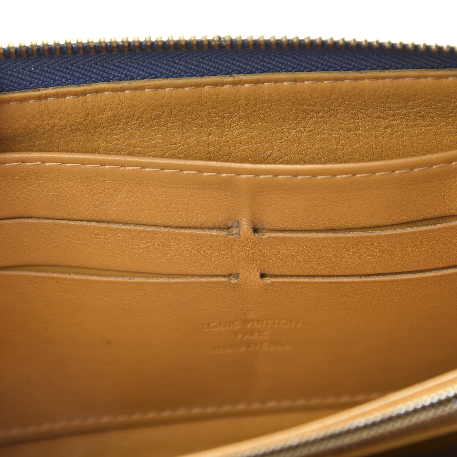 Louis Vuitton Monogram Denim Zippy Wallet Blue 10 of 15