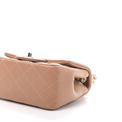 Chanel Lambskin Quilted Mini Square Flap Brown 8 of 12
